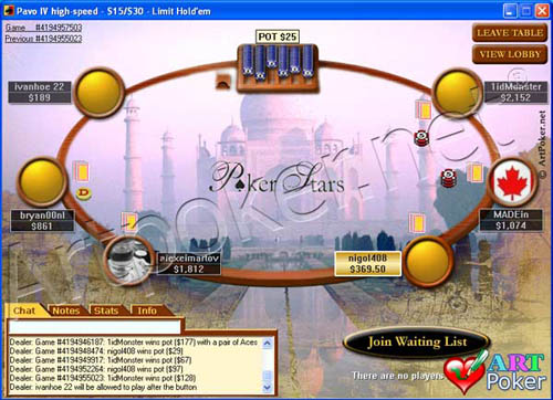 PokerStars Themes  Taj Mahal - India