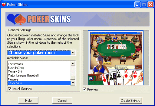Poker Skins software